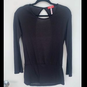 Tonic open back, long sleeve top, XS
